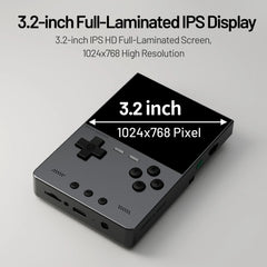 Trimui Brick Hammer Handheld Game Console 3.2 Inch 1024*768 IPS Screen 3000mAh Metal Open Source Retro Game Machine Gifts