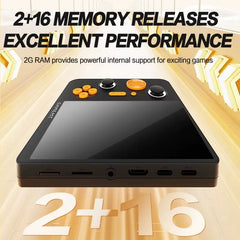 E5 PLUS Handheld Game Console Portable Players Android Dual System 2+16gb 5 inch HD IPS Screen Wifi Retro Video Game Machine